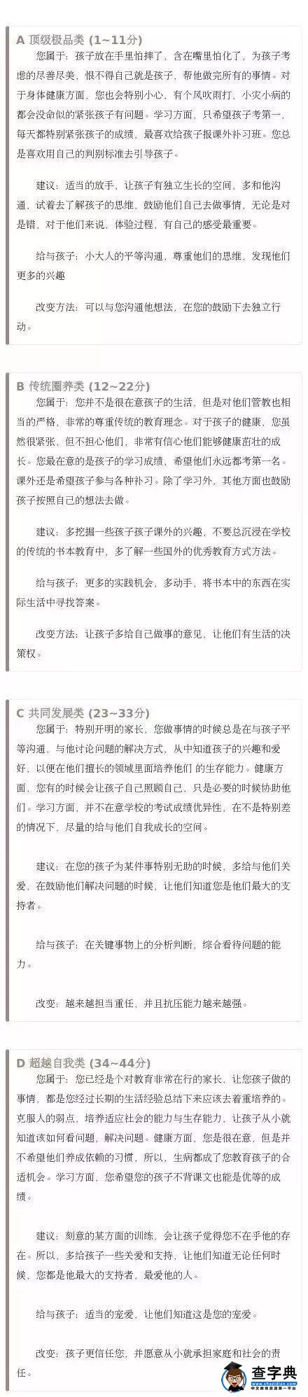 家长测试：你属于哪一类型的父母？据说超准！1